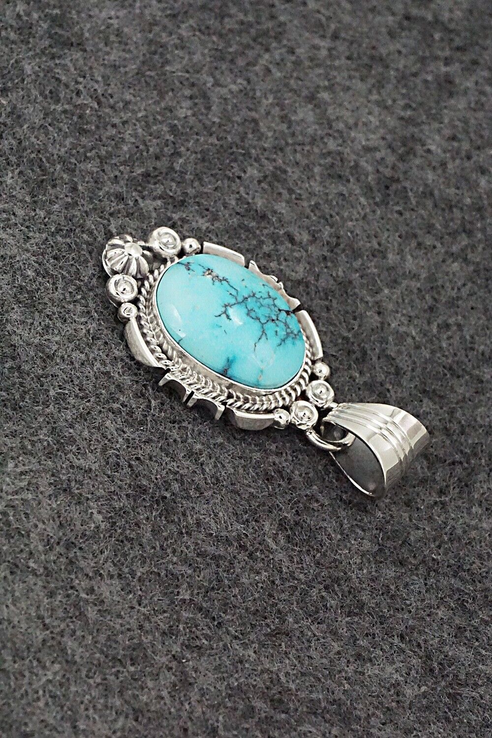 Turquoise & Sterling Silver Pendant - Daniel Benally