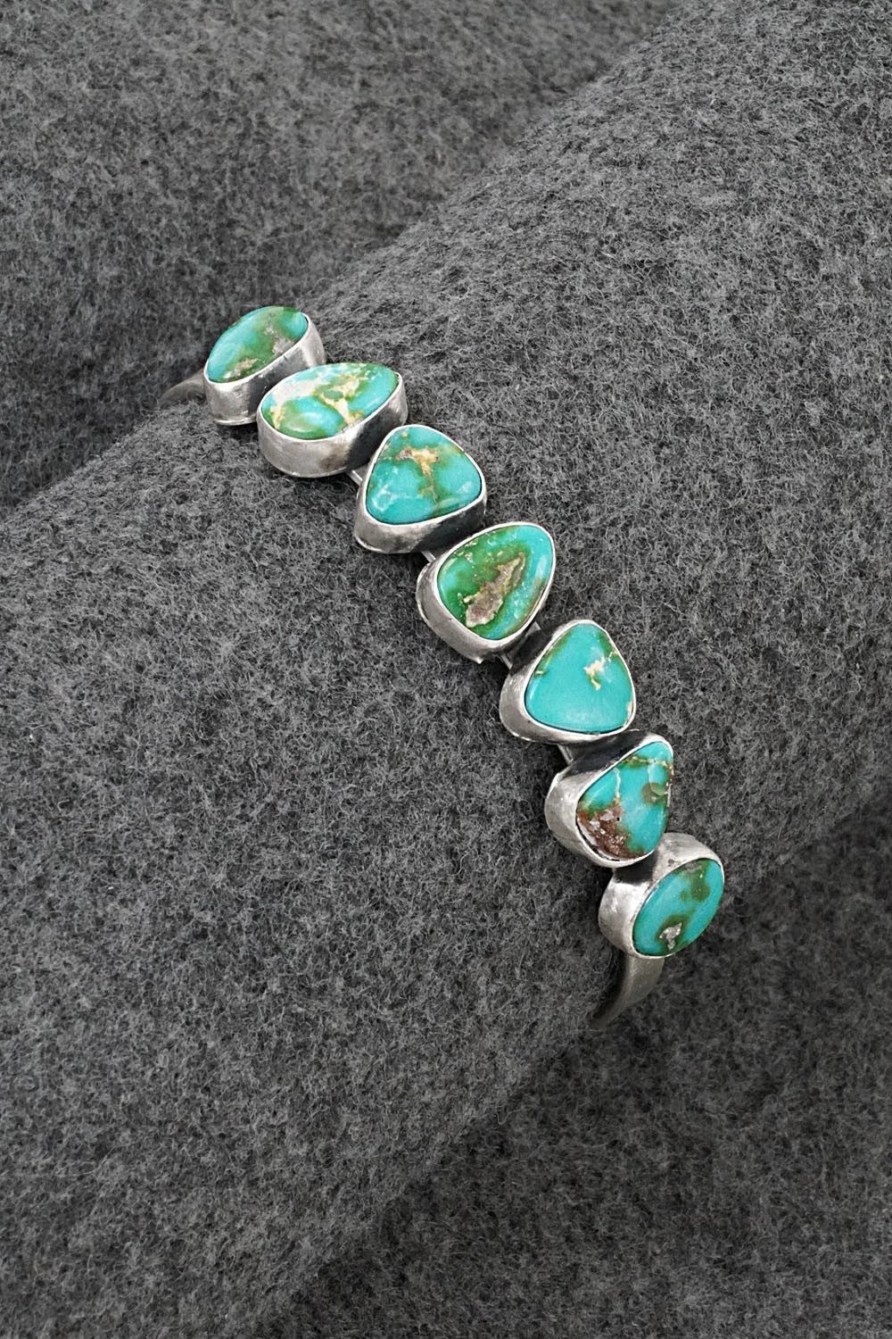Turquoise & Sterling Silver Bracelet - Tom Lewis
