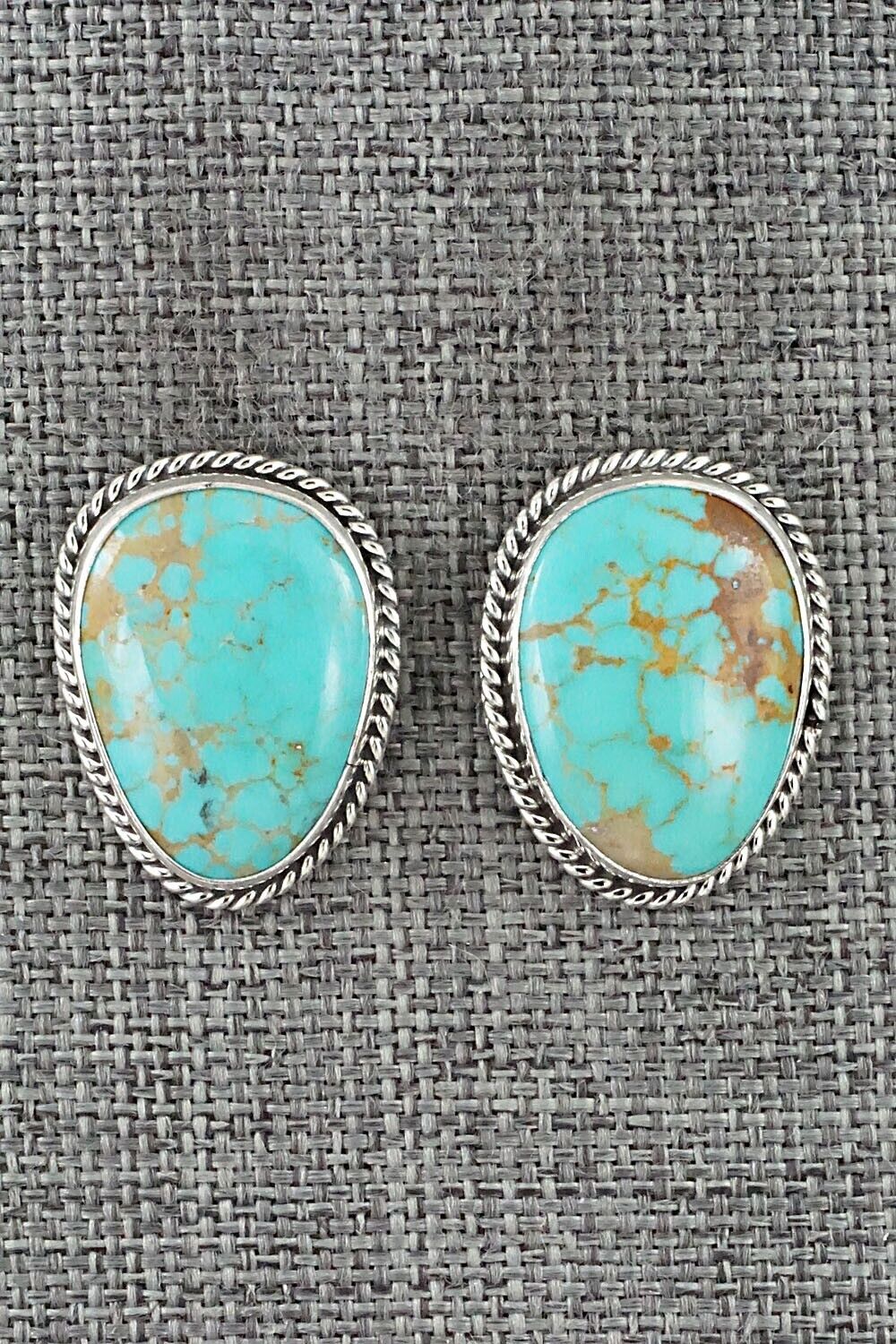 Turquoise & Sterling Silver Earrings - Marco Begaye