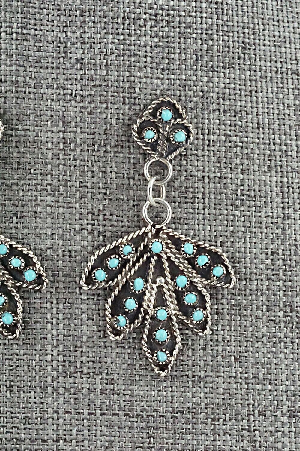 Turquoise & Sterling Silver Earrings - Georgiann Chavez