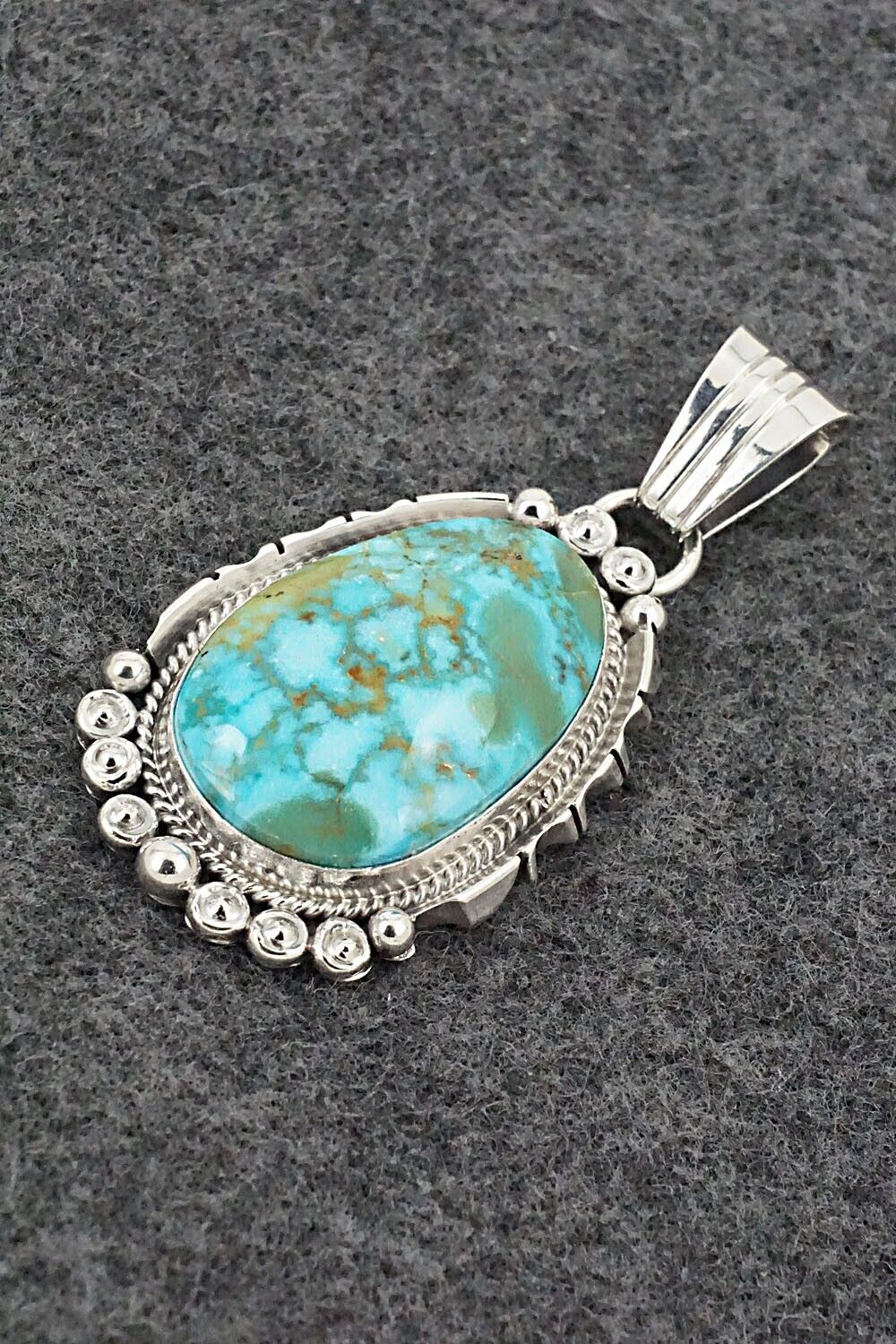 Turquoise & Sterling Silver Pendant - Daniel Benally