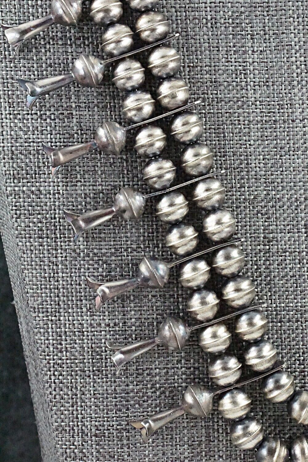 Turquoise & Sterling Silver Squash Blossom Set - Phil Garcia
