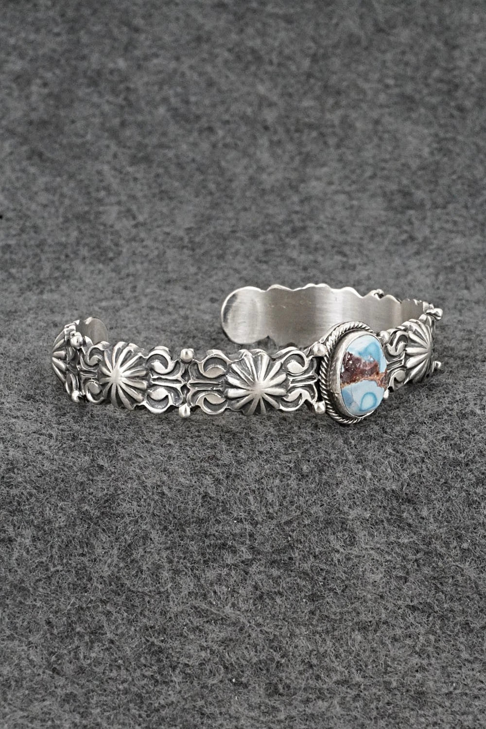 Turquoise & Sterling Silver Bracelet - Thomas Yazzie