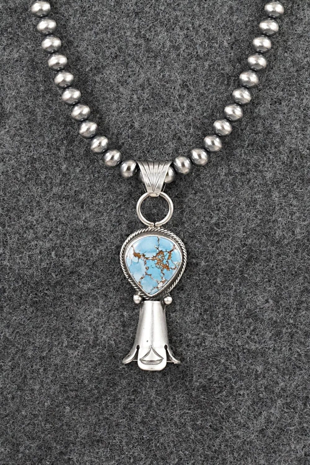 Turquoise & Sterling Silver Necklace - Sharon McCarthy