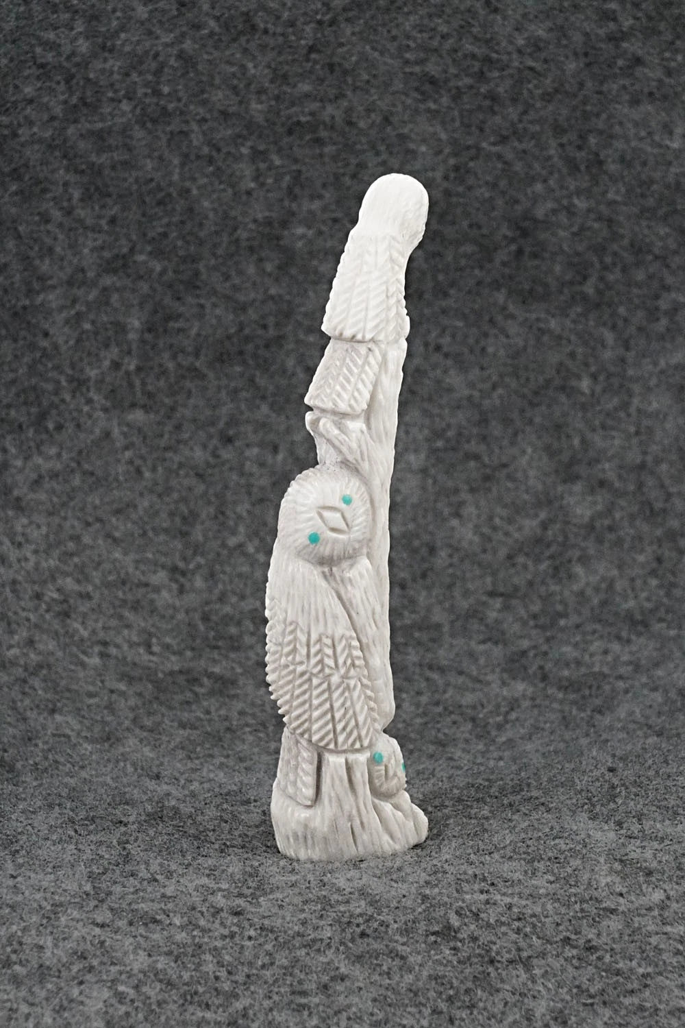 Owls Zuni Fetish Carving - Destry Siutza