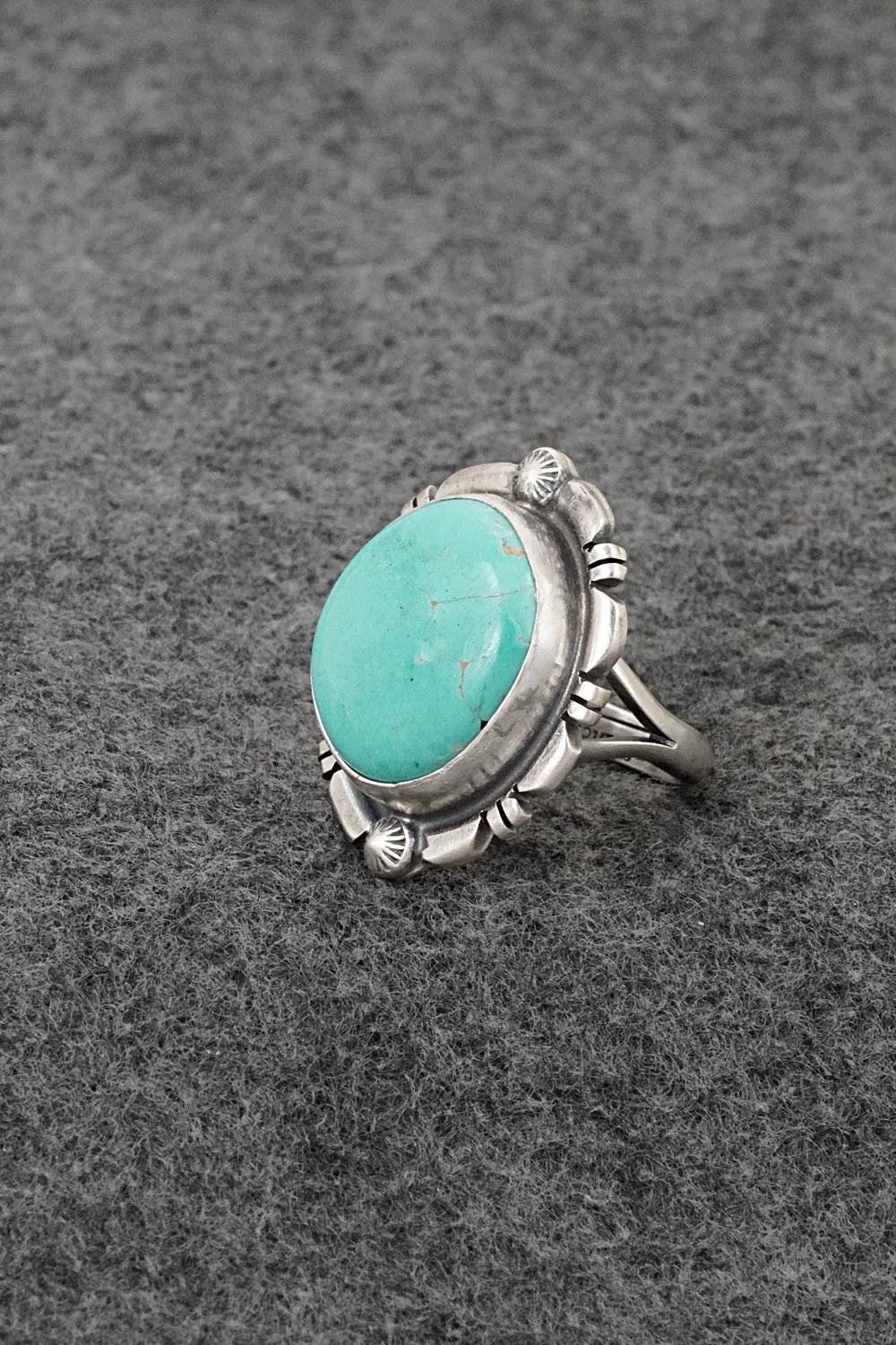 Turquoise & Sterling Silver Ring - Thomas Francisco - Size 6