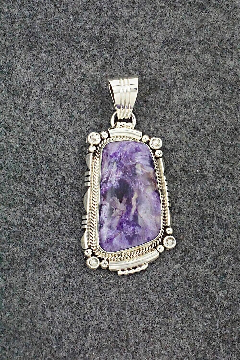 Charoite & Sterling Silver Pendant - Daniel Benally