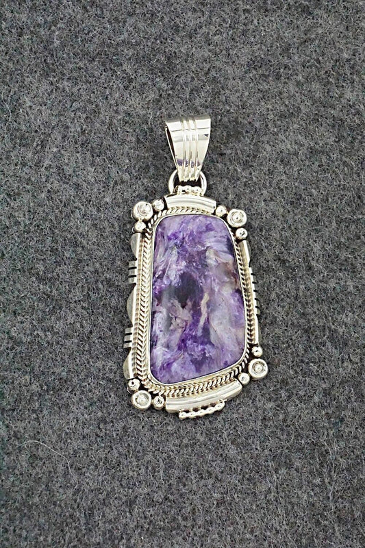 Charoite & Sterling Silver Pendant - Daniel Benally