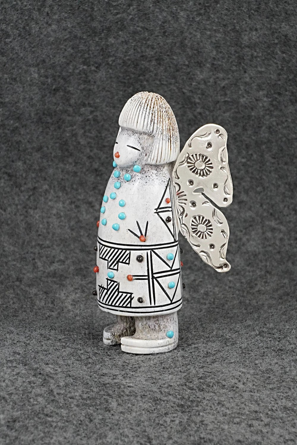 Butterfly Maiden Zuni Fetish Carving - Claudia Peina