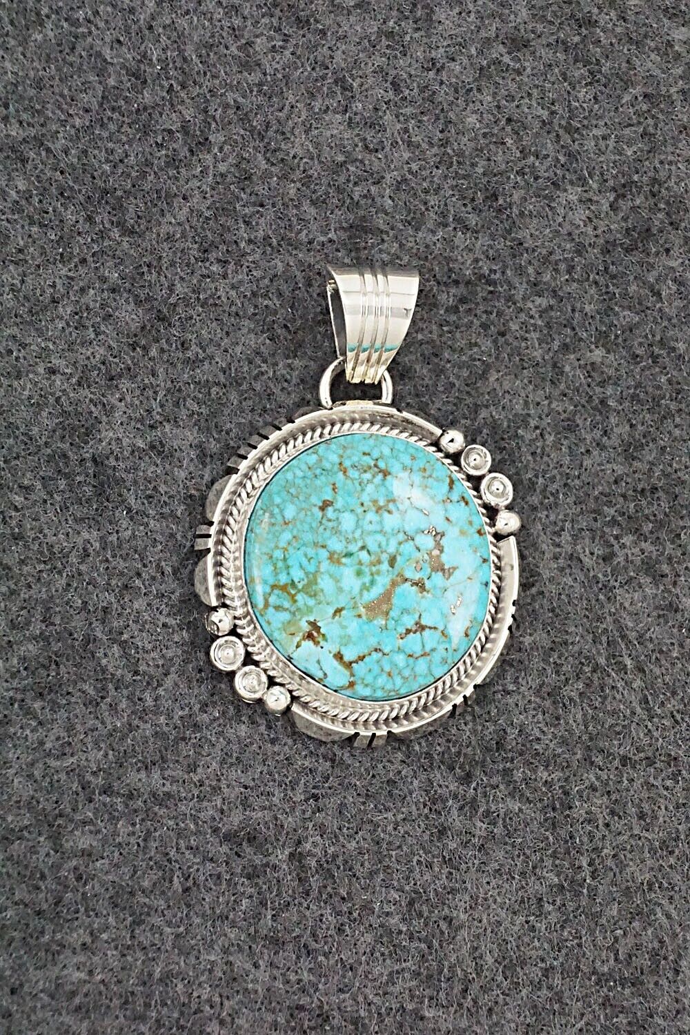 Turquoise & Sterling Silver Pendant - Daniel Benally