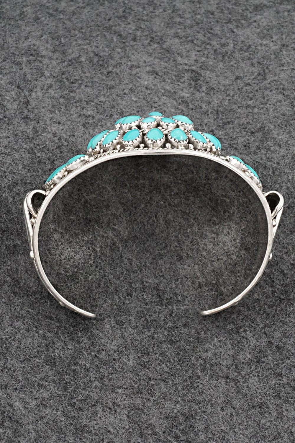 Turquoise and Sterling Silver Bracelet & Ring Set - Tina Jones - Size 8
