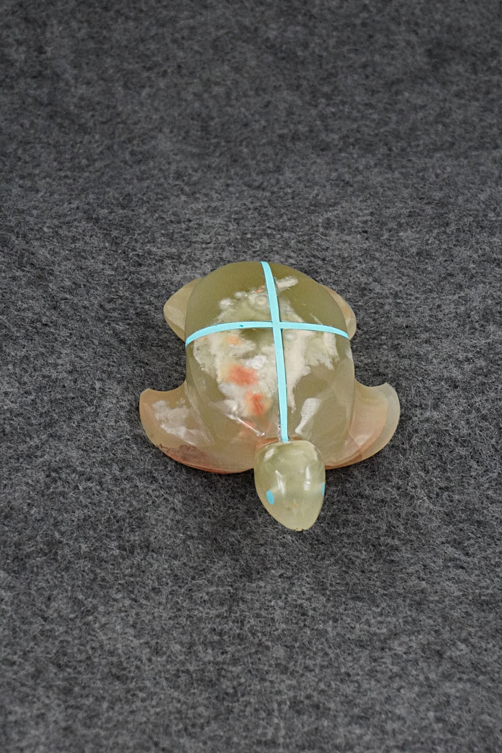 Turtle Zuni Fetish Carving - Kenric Laiwakete
