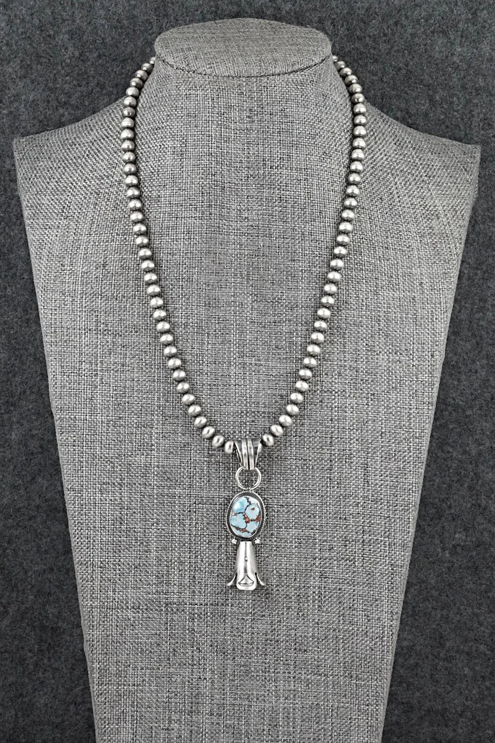 Turquoise & Sterling Silver Necklace - Sharon McCarthy