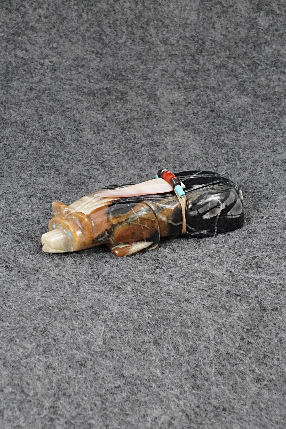 Badger Zuni Fetish Carving - Alex Tsethlikai