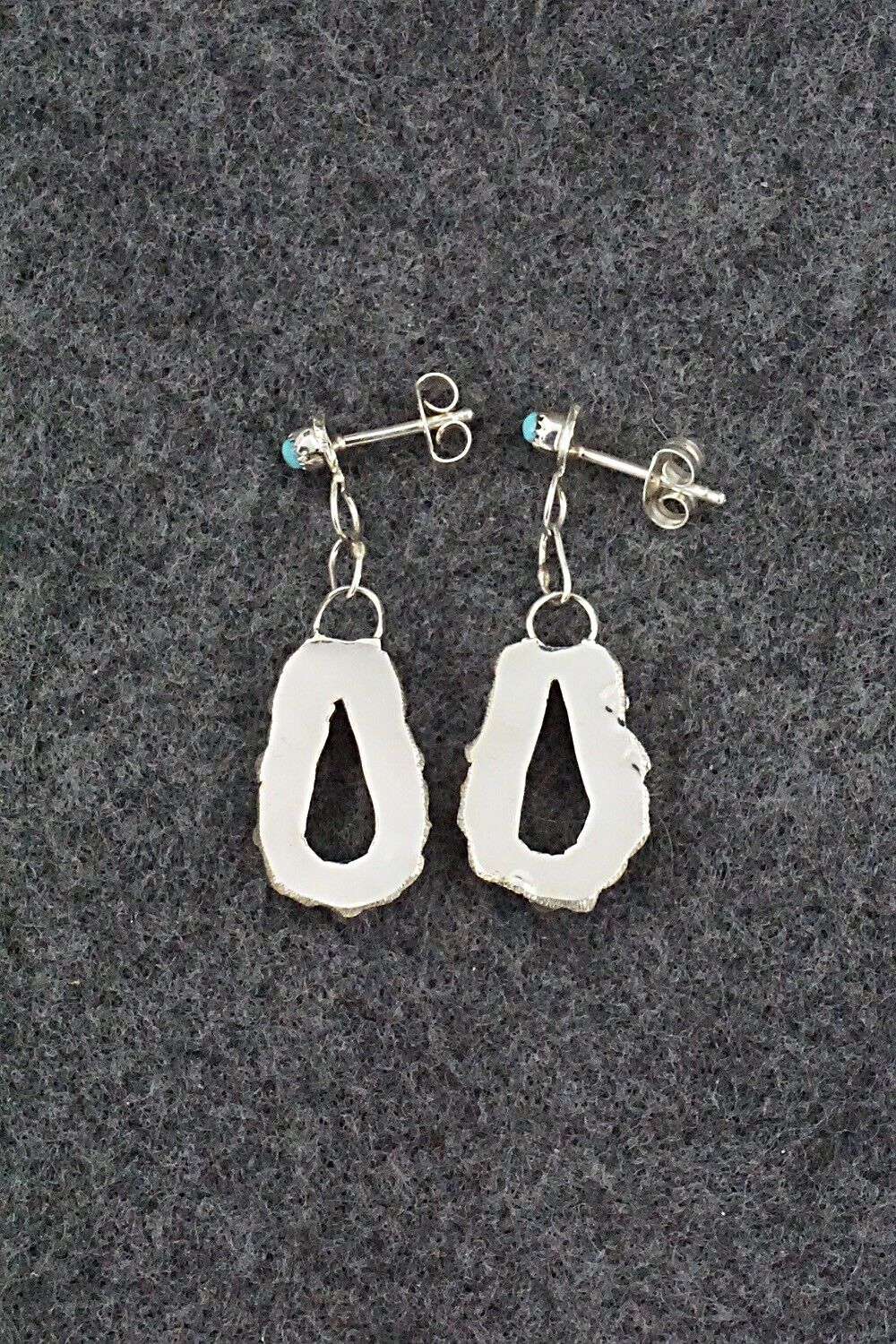 Turquoise & Sterling Silver Earrings - Waylon Johnson