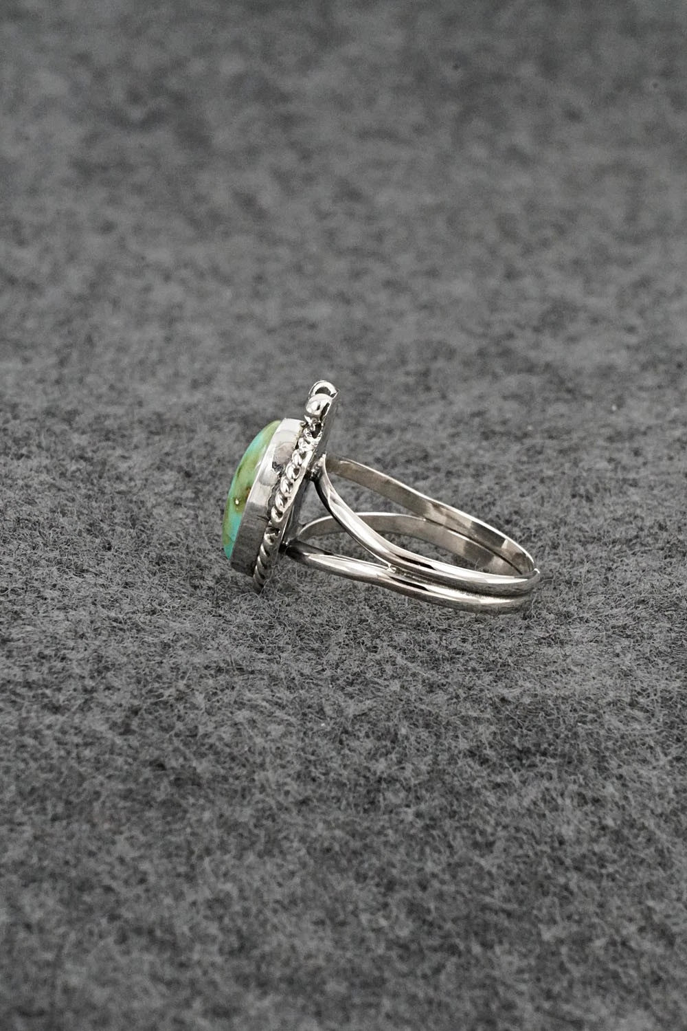 Turquoise & Sterling Silver Ring - Rosemary Saunders - Size 6