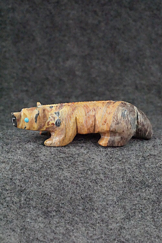 Badger Zuni Fetish Carving - Ronnie Lunasee