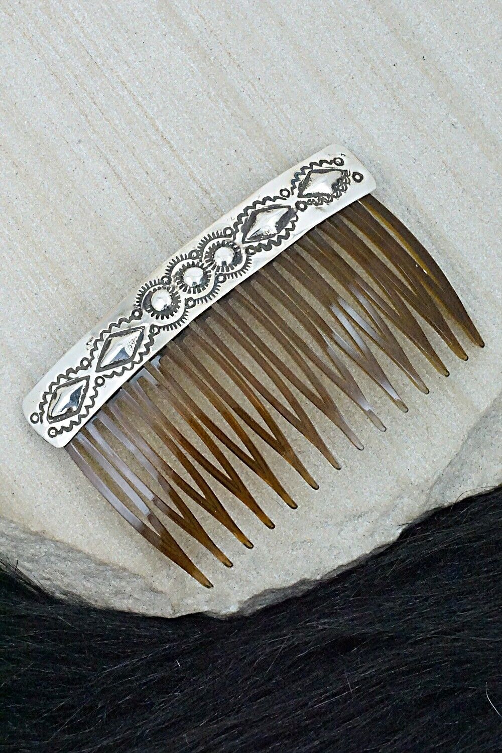 Sterling Silver Hair Combs - Jennie Blackgoat