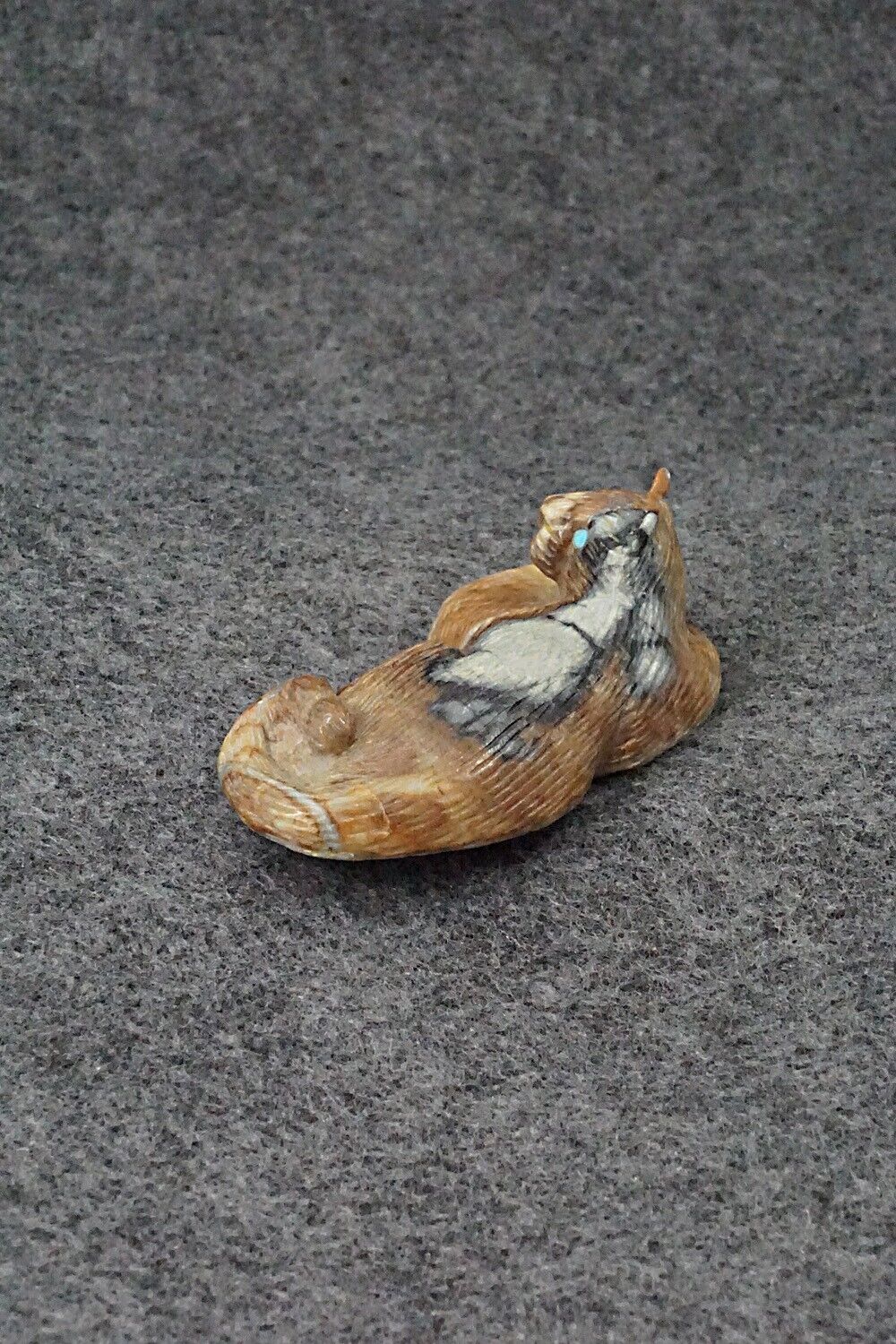 Mountain Lion Zuni Fetish Carving - Lance Cheama