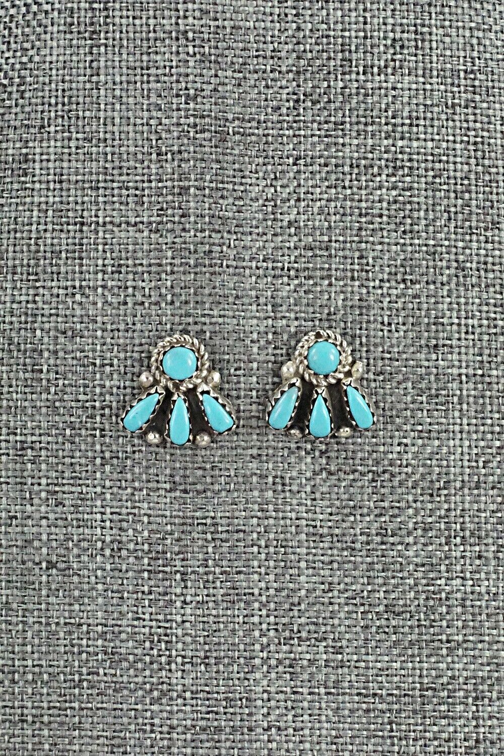 Turquoise & Sterling Silver Earrings - George Gasper