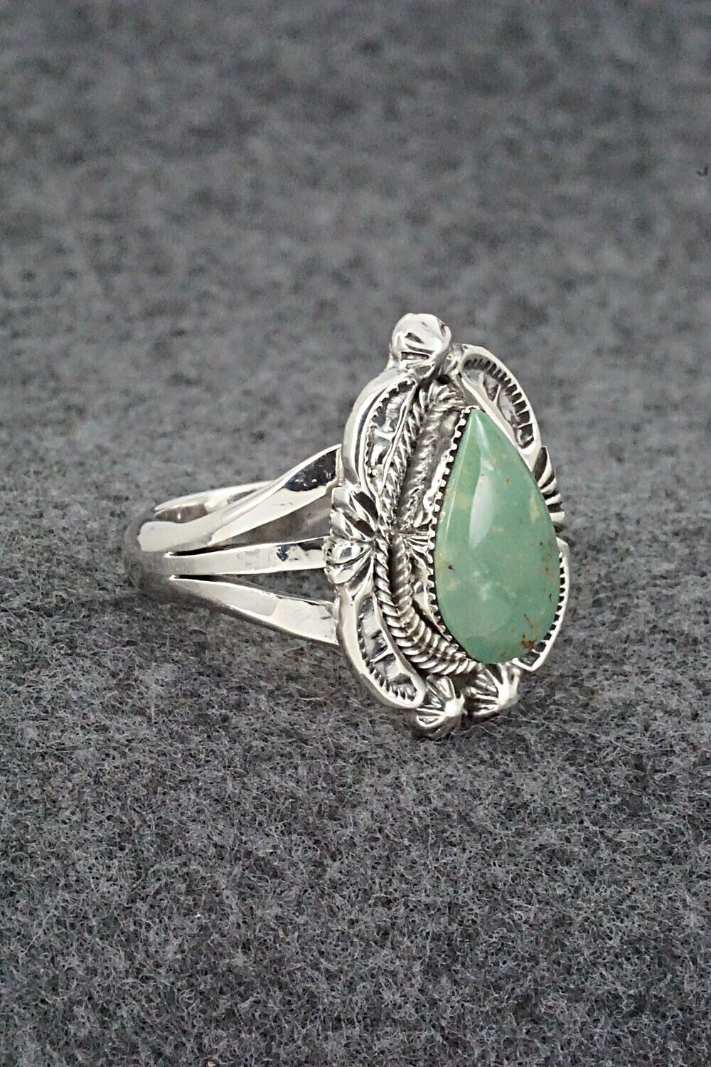 Turquoise & Sterling Silver Ring - Irvin Tsosie - Size 9