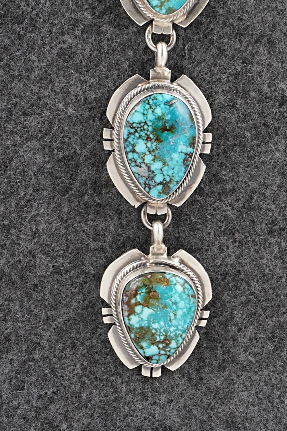 Turquoise & Sterling Silver Necklace - Randy Billy