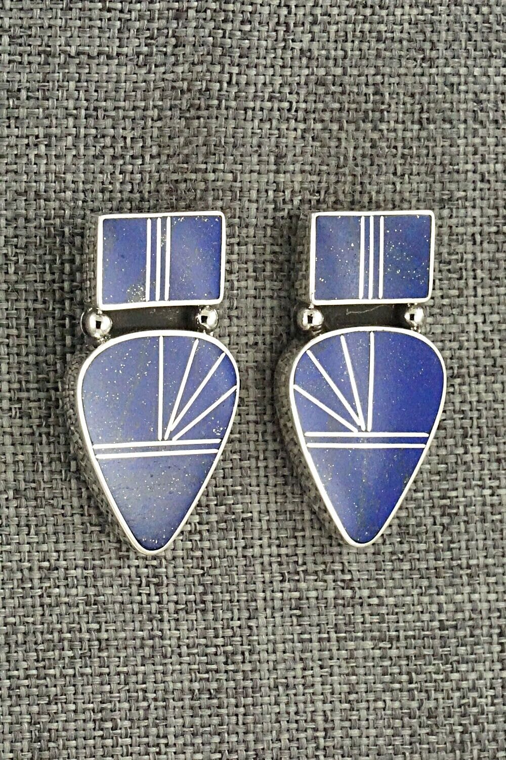 Lapis & Sterling Silver Earrings - Raymond Coriz