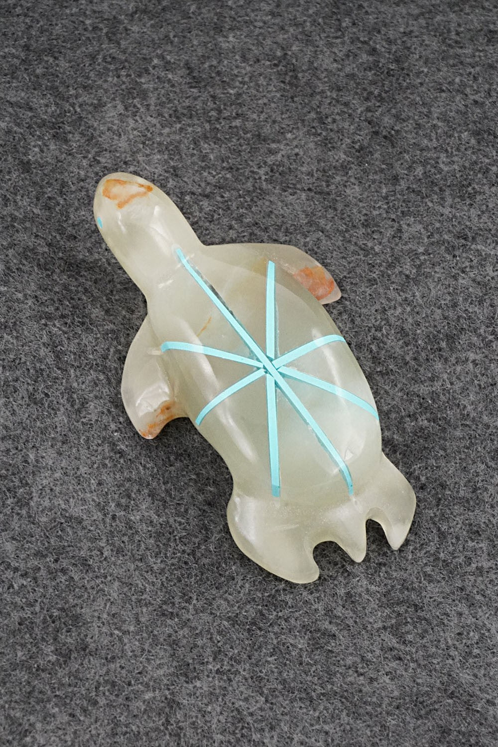 Turtle Zuni Fetish Carving - Kenric Laiwakete