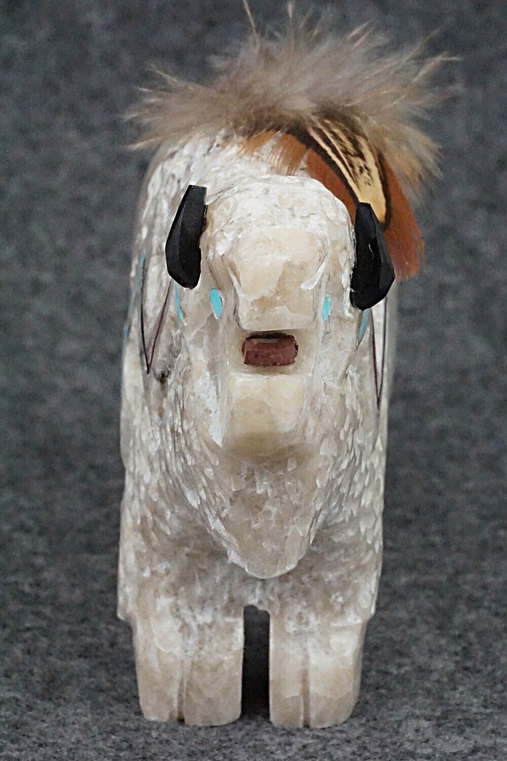 Buffalo Navajo Fetish Carving - Ben Livingston