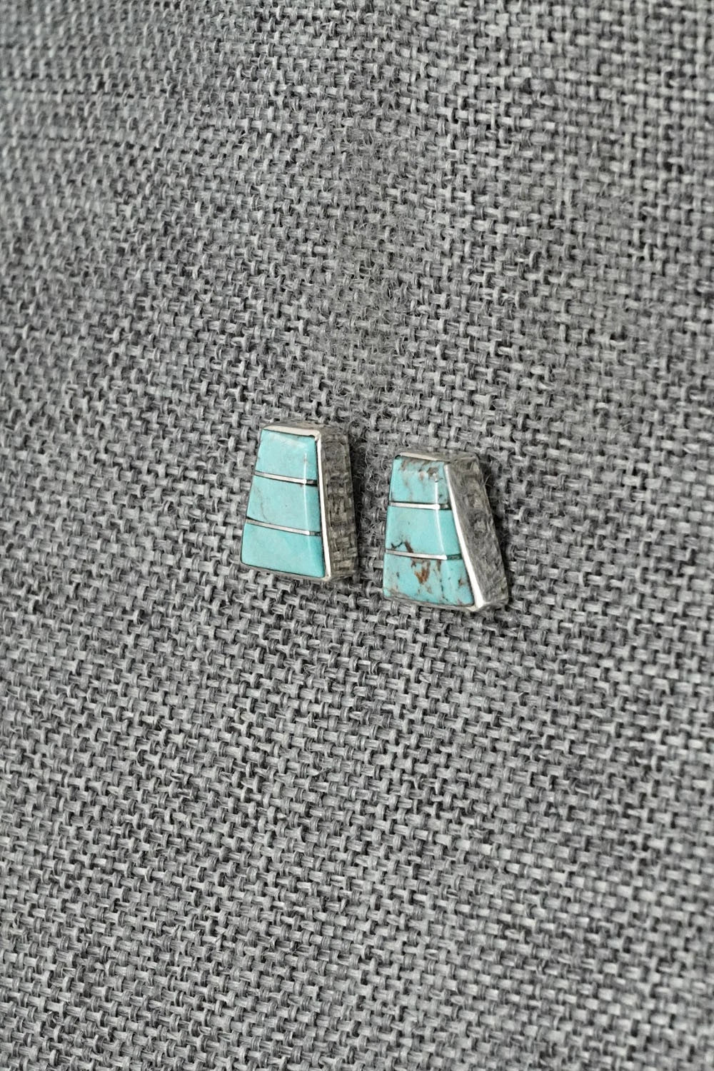 Turquoise and Sterling Silver Earrings - Michelle Haloo