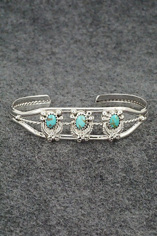 Turquoise & Sterling Silver Bracelet - Robert Martinez