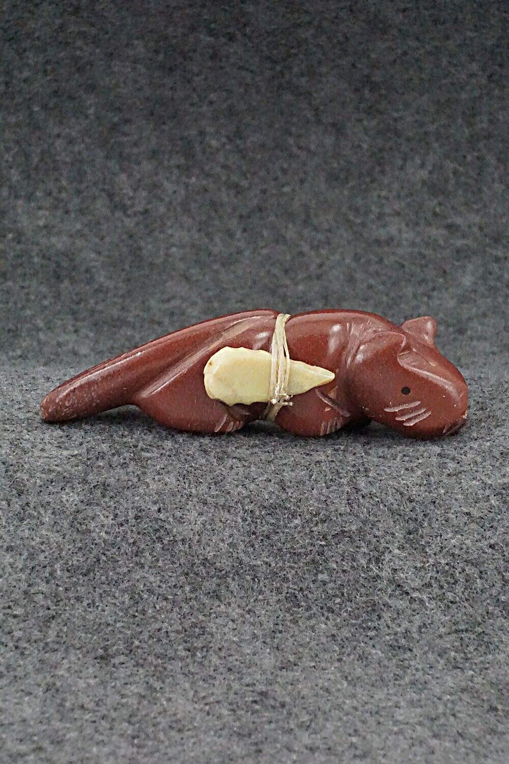Mountain Lion Zuni Fetish Carving - Justin Red Elk