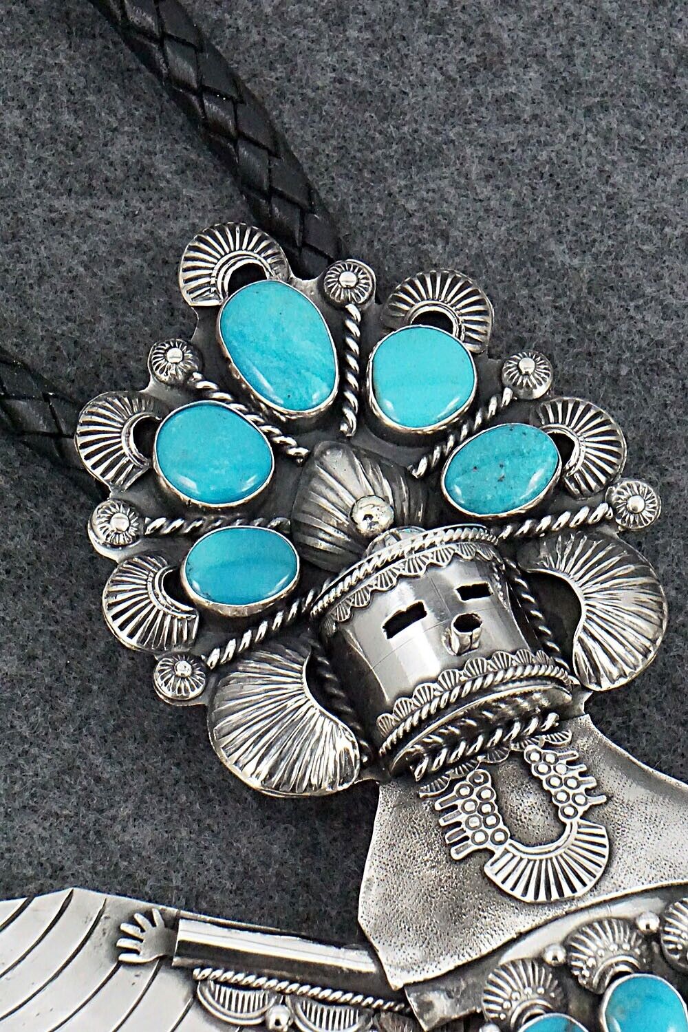 Turquoise & Sterling Silver Bolo Tie - Garrett Hale