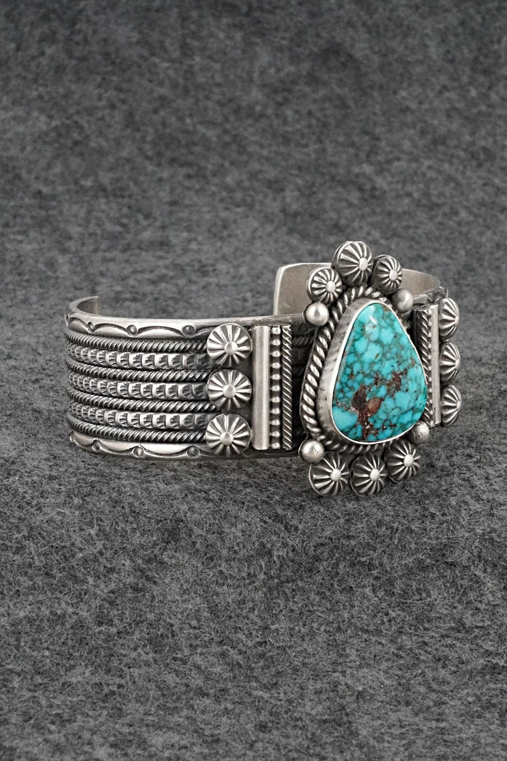 Turquoise & Sterling Silver Bracelet - Michael Calladitto