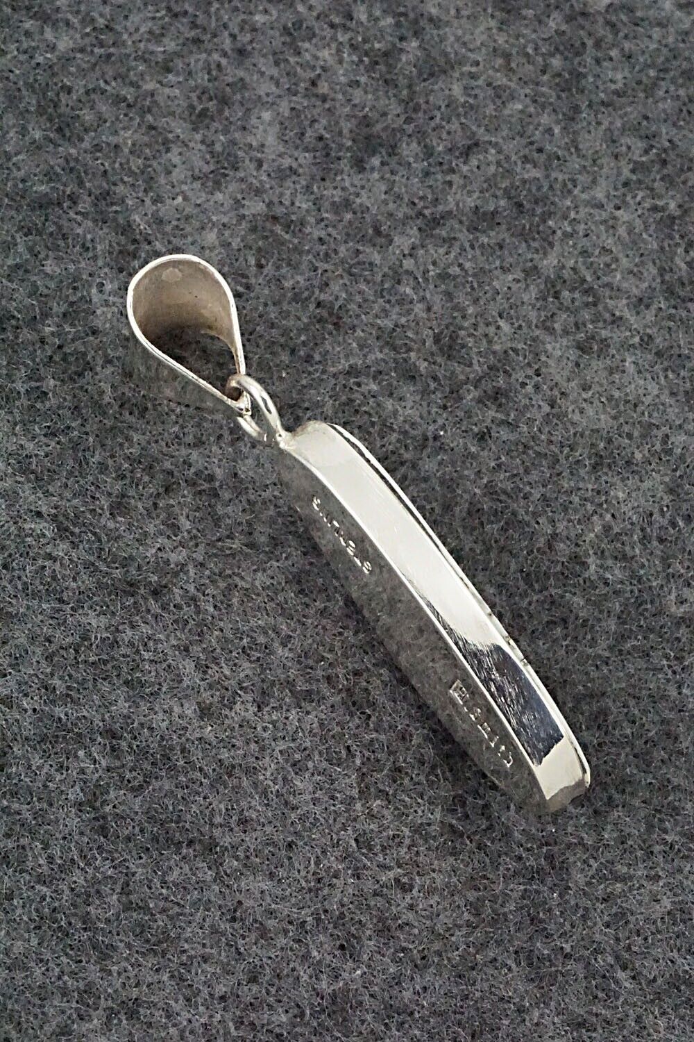 White Buffalo & Sterling Silver Pendant - Harold Smith