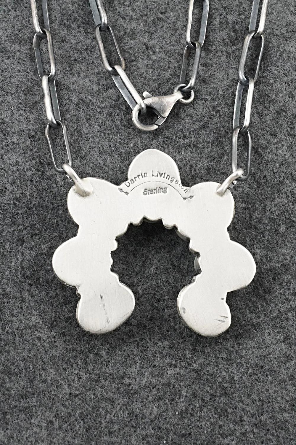 Turquoise & Sterling Silver Necklace - Darrin Livingston