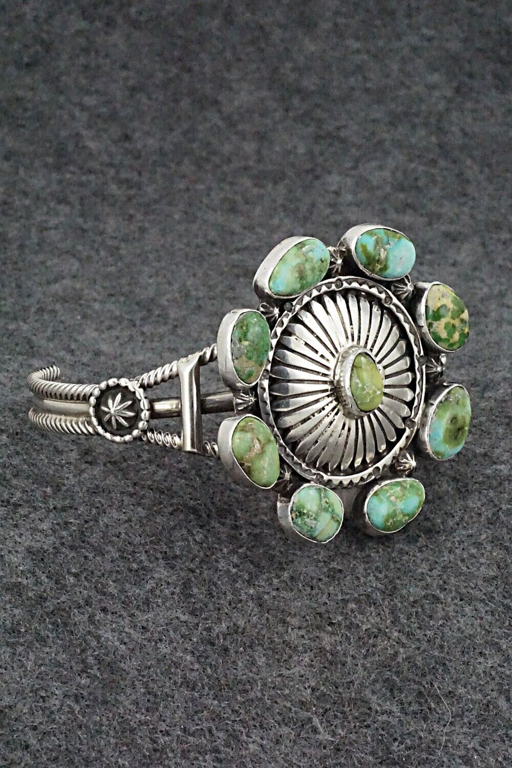 Turquoise & Sterling Silver Bracelet - Harry B. Yazzie