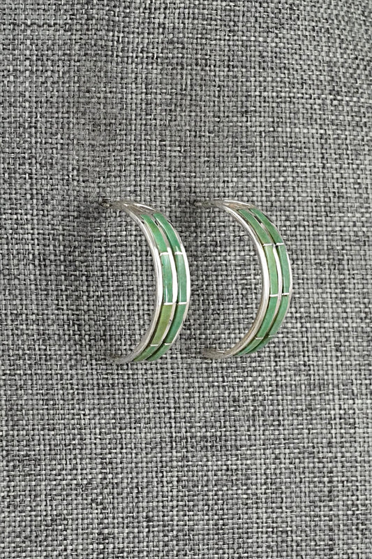 Turquoise & Sterling Silver Earrings - Andrew Enrico