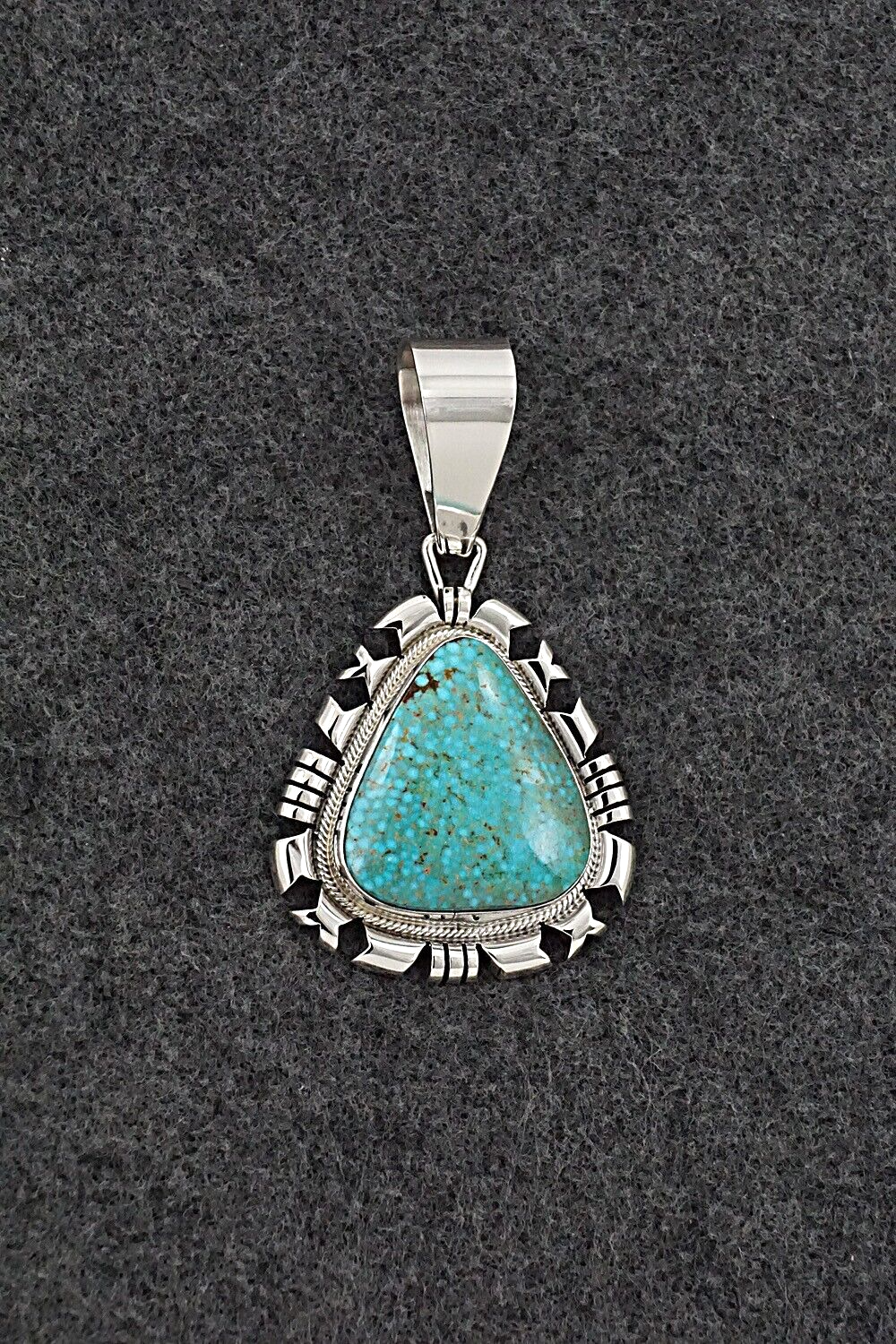 Turquoise & Sterling Silver Pendant - Daniel Benally