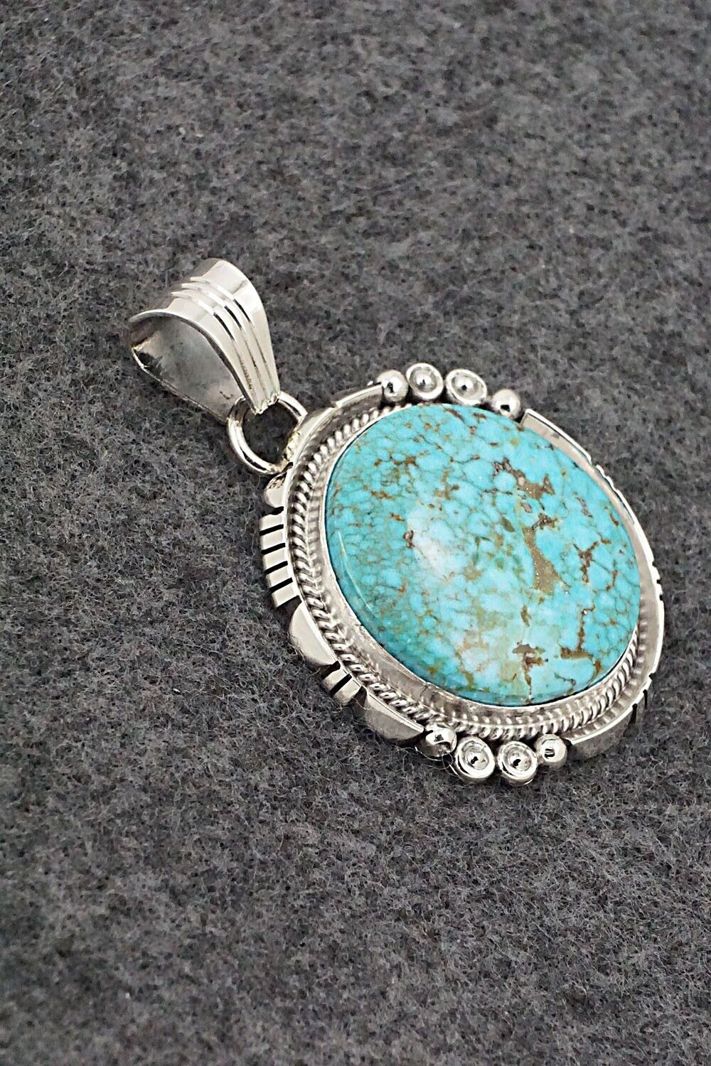 Turquoise & Sterling Silver Pendant - Daniel Benally