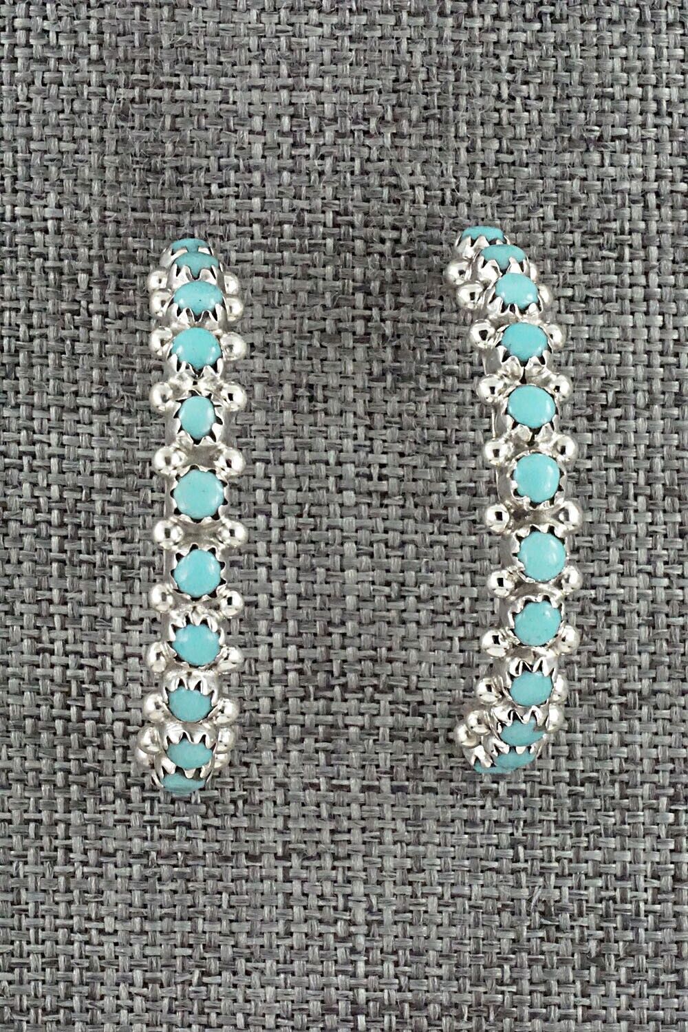 Turquoise & Sterling Silver Earrings - Murray Hannaweeka