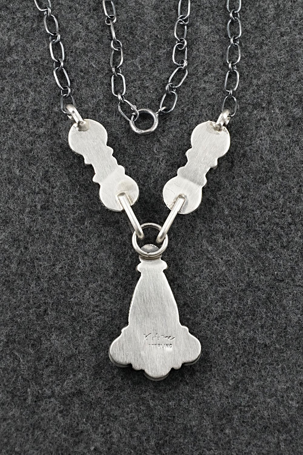 Turquoise & Sterling Silver Necklace - Verley Betone