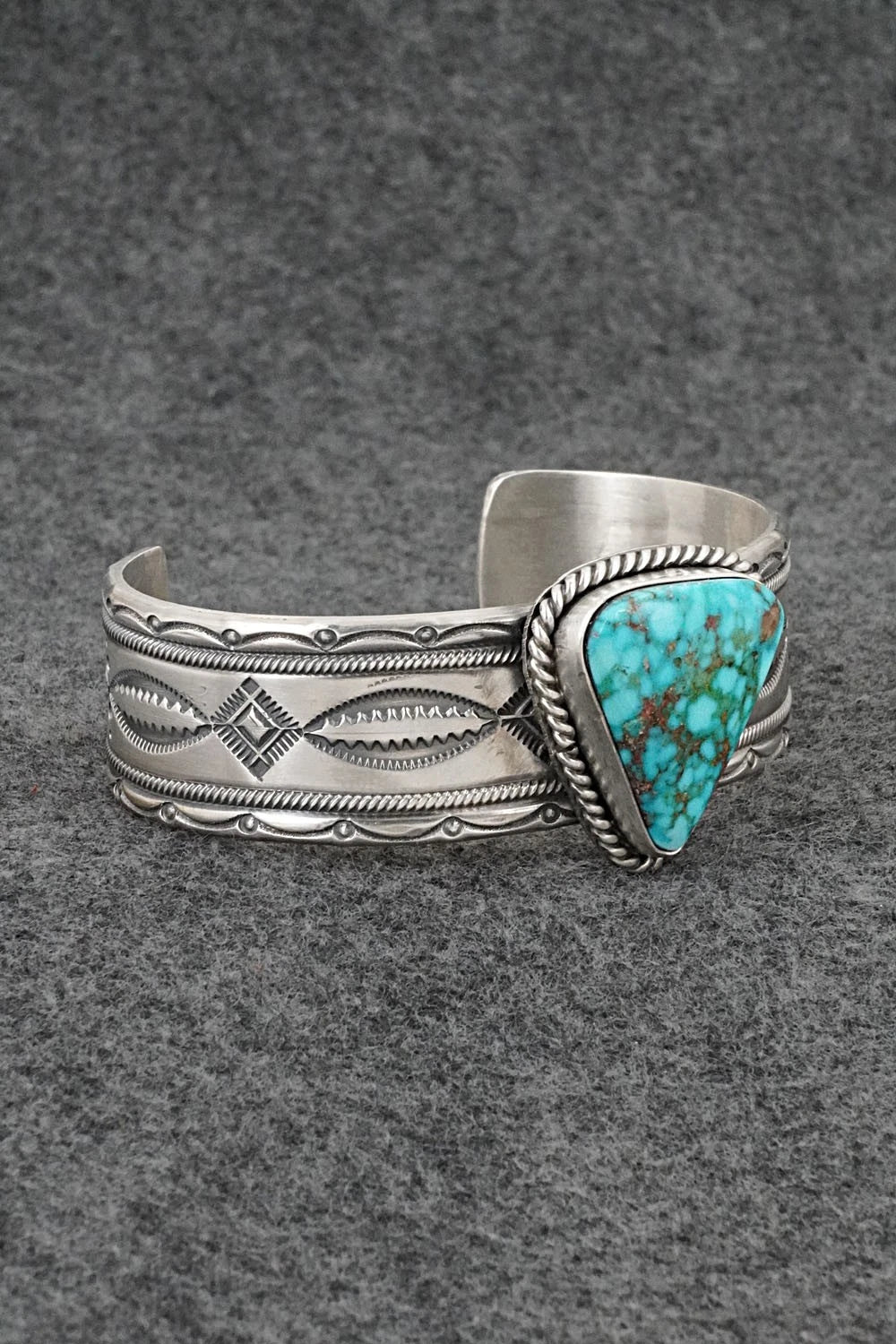 Turquoise & Sterling Silver Bracelet - Michael Calladitto