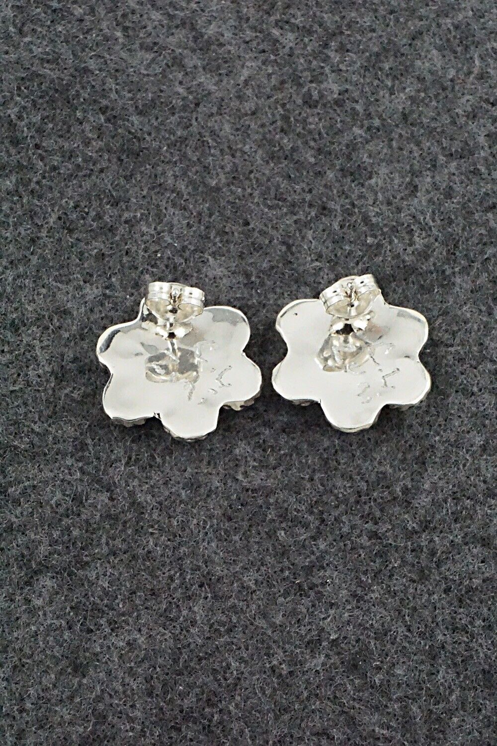 Onyx & Sterling Silver Earrings - Carol Lateyice