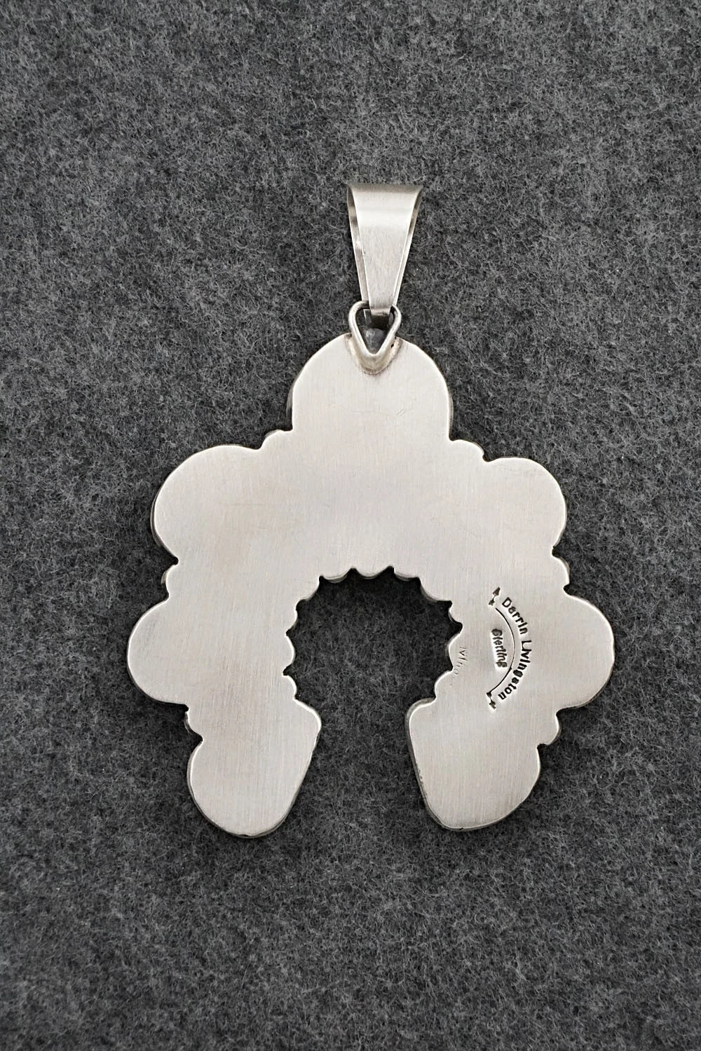 Turquoise & Sterling Silver Pendant - Darrin Livingston