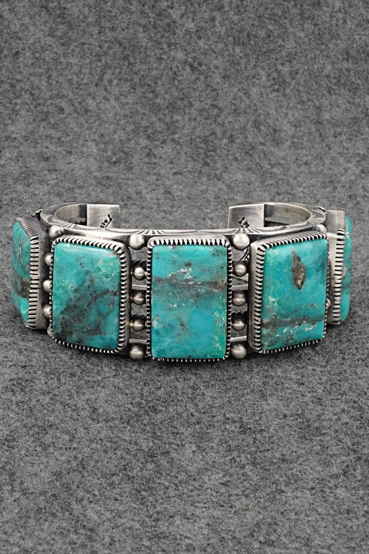 Turquoise & Sterling Silver Bracelet - Mark Yazzie