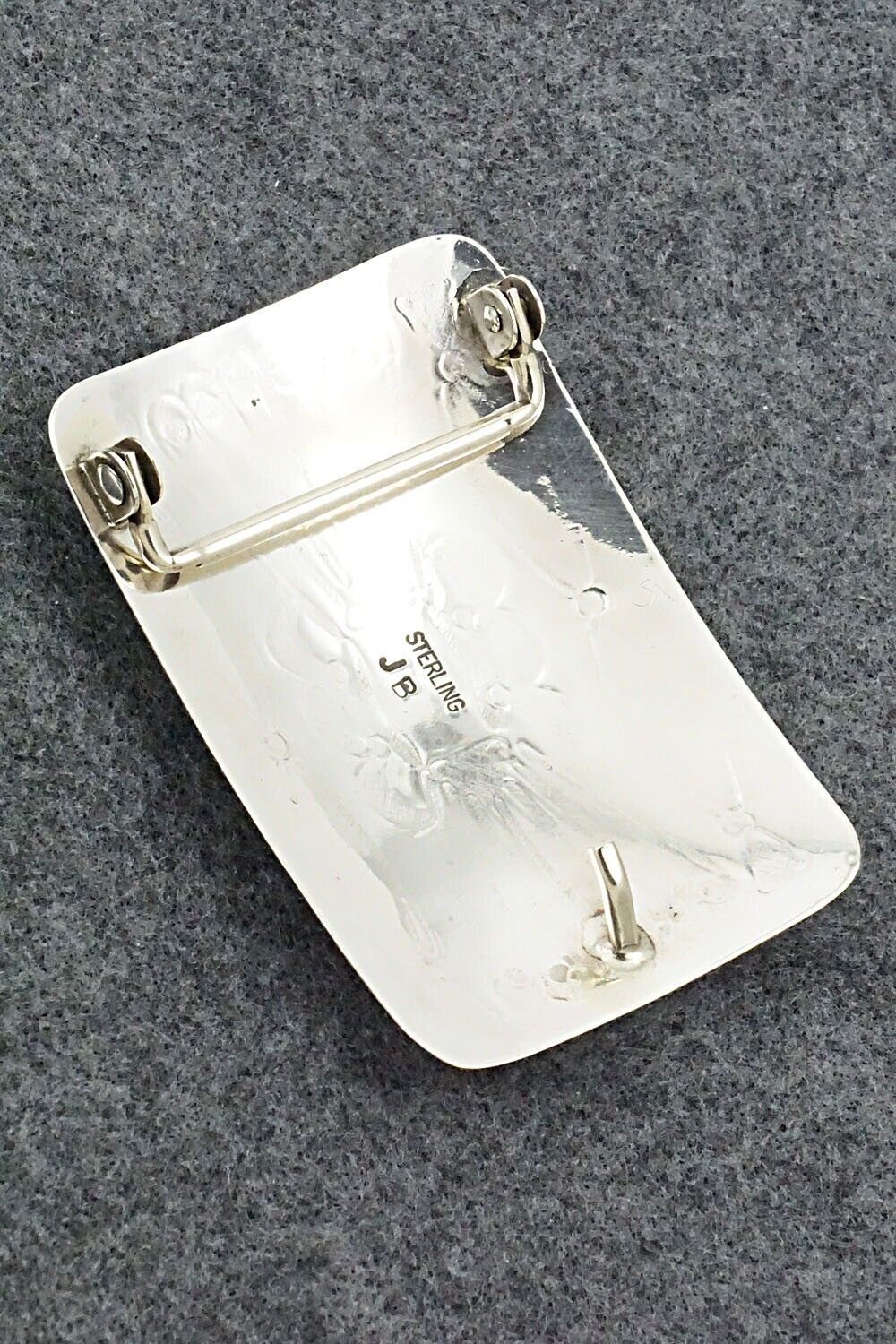 Turquoise & Sterling Silver Belt Buckle - Jolene Begay