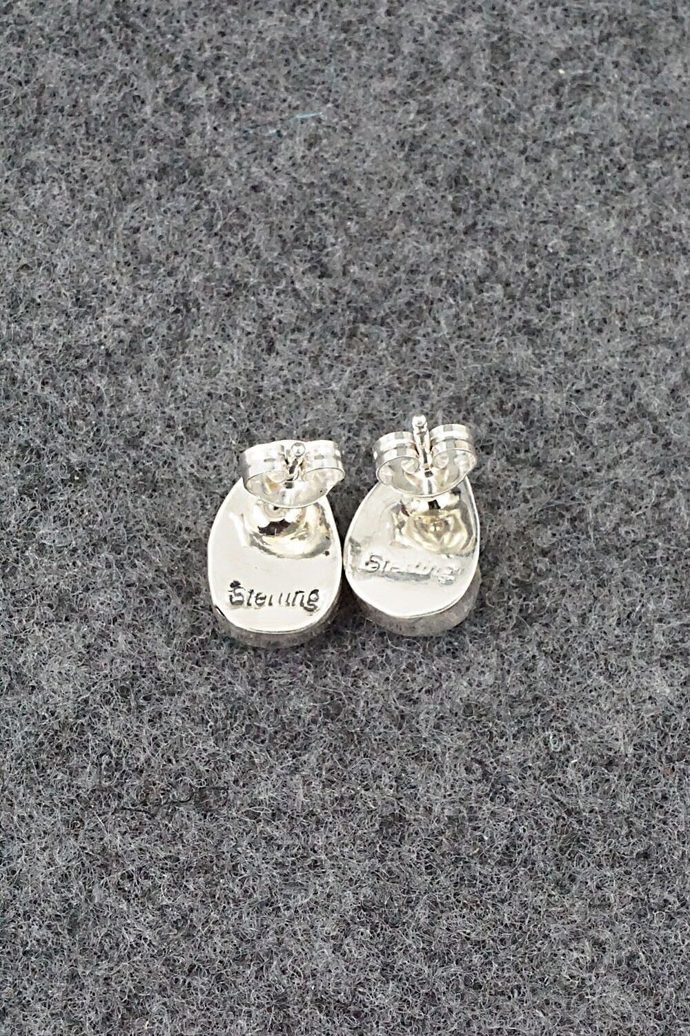 Turquoise & Sterling Silver Earrings - Marco Begaye