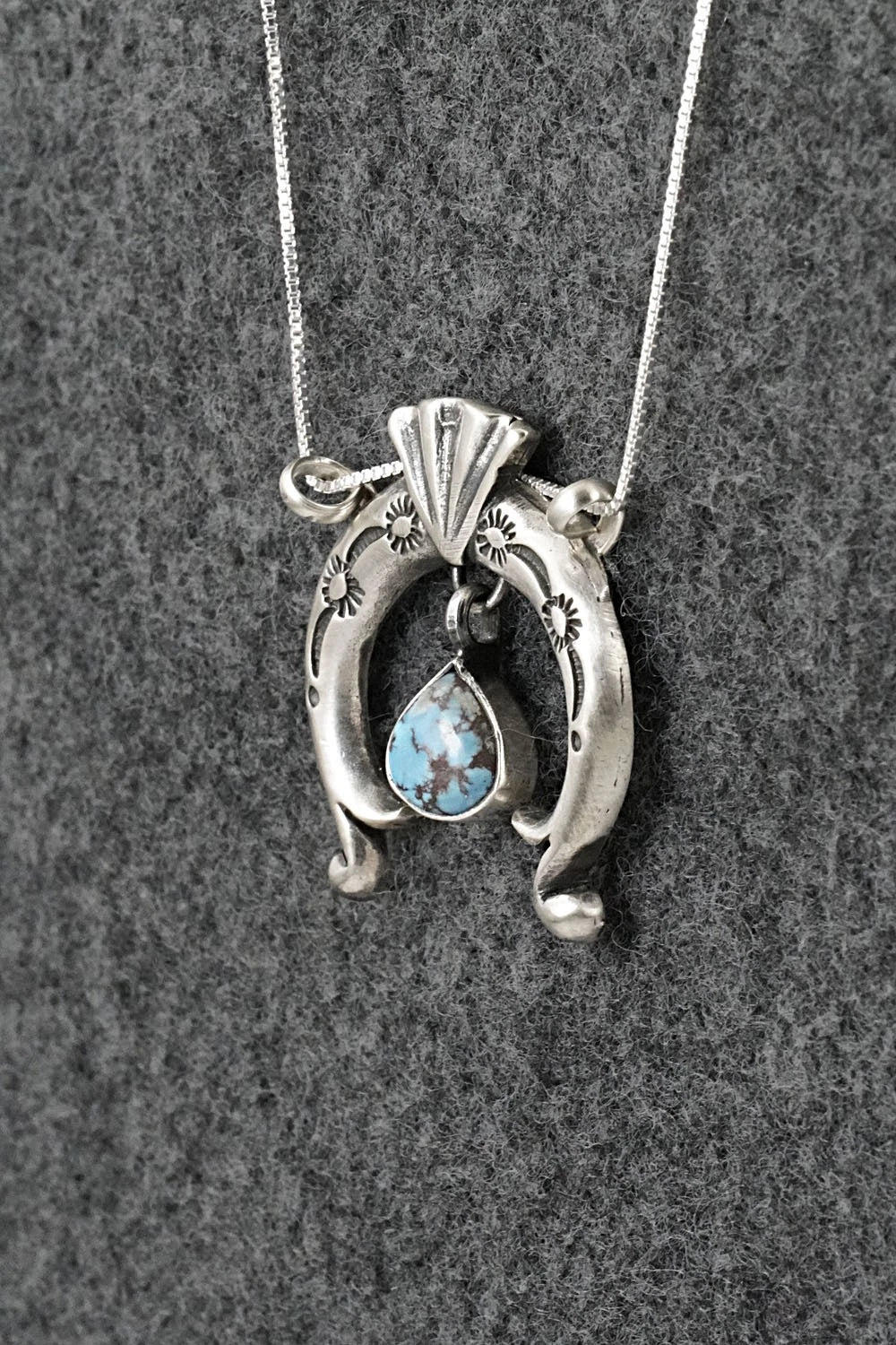 Turquoise & Sterling Silver Necklace - Gary Shorty