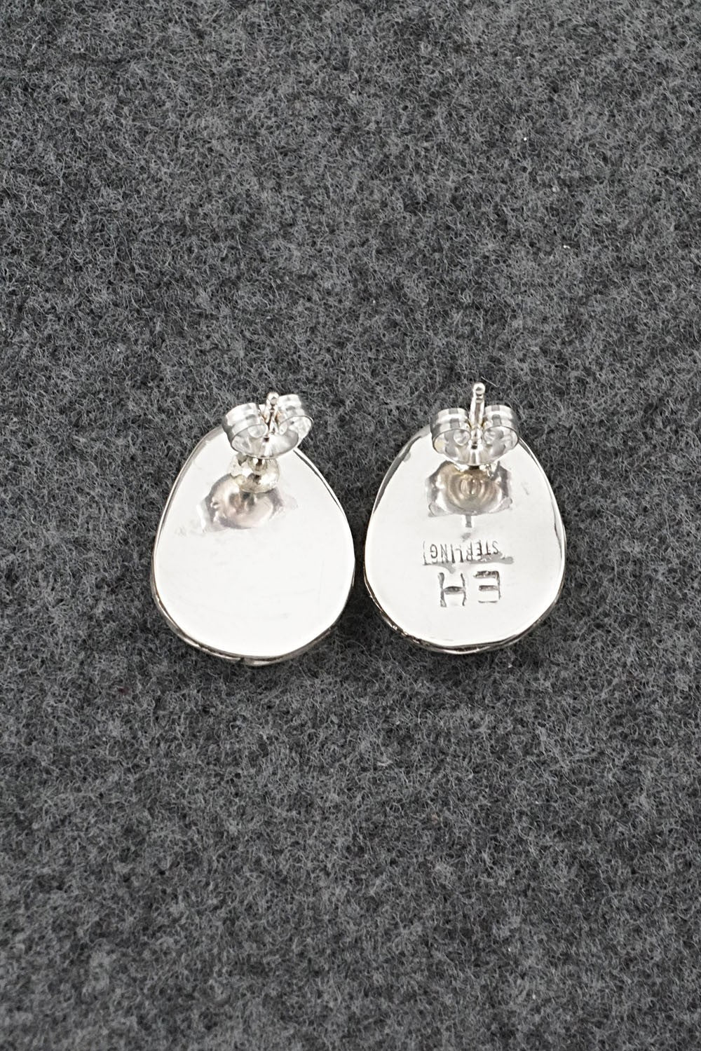 Turquoise & Sterling Silver Earrings - Ernest Hawthorne